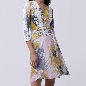 Diane Von Furstenberg Artistic Wrap Dress